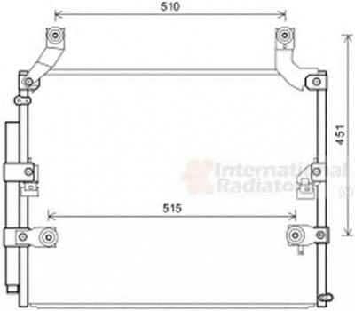 VAN WEZEL 53005697 -  Конденсатор, кондиционер